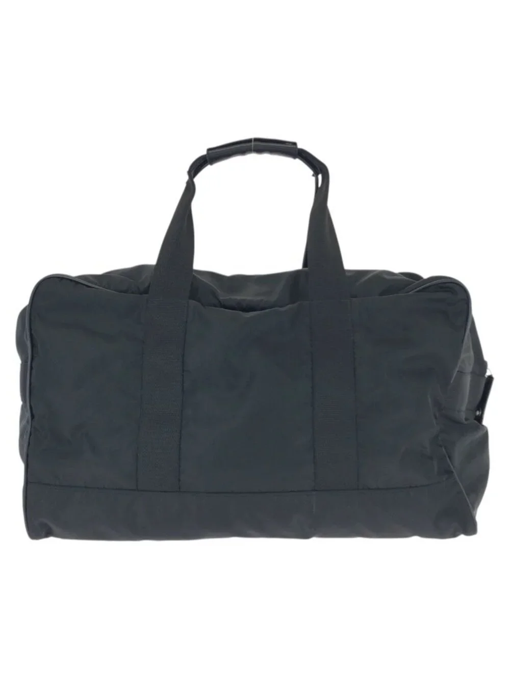 Prada Tessuto Saffiano Black Nylon Leather Boston